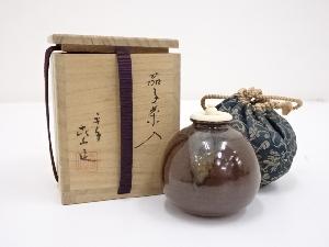 京焼　平安喜山造　茄子茶入　□z